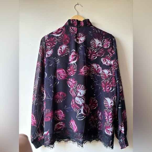 KARL LAGERFELD | Long sleeve mock neck blouse | M - Picture 9 of 9